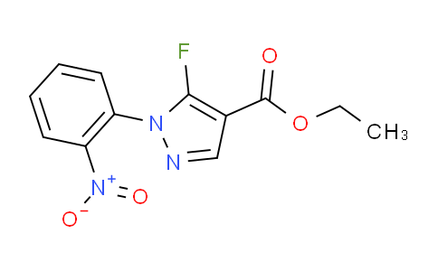 CAS No. 1269292-33-2, Ethyl 5-fluoro-1-(2-nitrophenyl)-1H-pyrazole-4-carboxylate