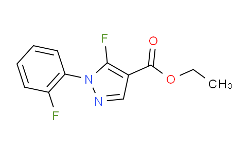 CAS No. 1269292-56-9, ethyl 5-fluoro-1-(2-fluorophenyl)-1H-pyrazole-4-carboxylate