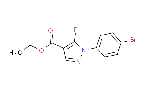 CAS No. 1269293-78-8, 1-(4-Bromo-phenyl)-5-fluoro-1H-pyrazole-4-carboxylic acid ethyl ester