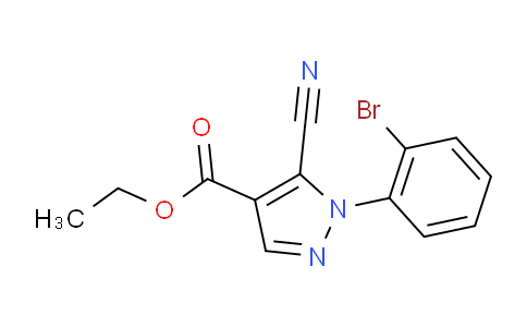 CAS No. 1269291-86-2, Ethyl1-(2-bromophenyl)-5-cyano-1H-pyrazole-4-carboxylate
