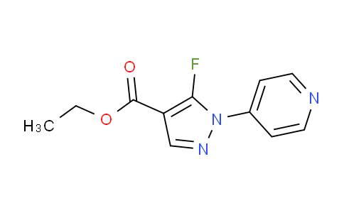 CAS No. 1269294-28-1, ethyl5-fluoro-1-(pyridin-4-yl)-1H-pyrazole-4-carboxylate