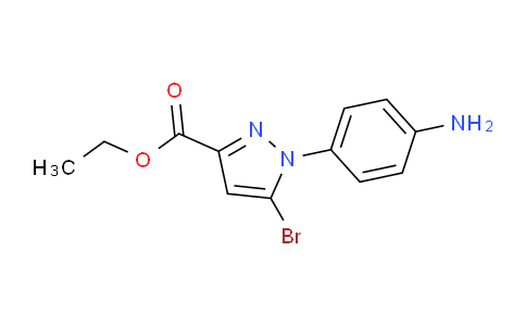 CAS No. 1269293-63-1, ethyl1-(4-aminophenyl)-5-bromo-1H-pyrazole-3-carboxylate