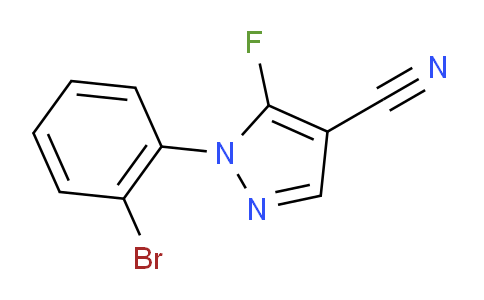 CAS No. 1269291-09-9, 1-(2-bromophenyl)-5-fluoro-1H-pyrazole-4-carbonitrile