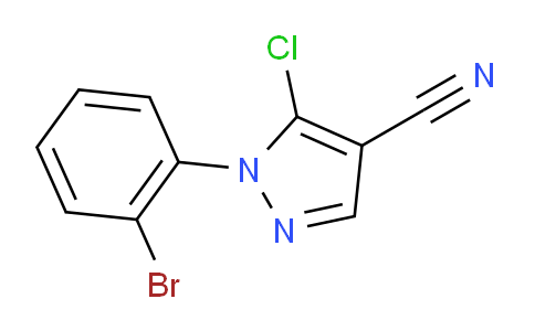 CAS No. 1269292-36-5, 1-(2-Bromo-phenyl)-5-chloro-1H-pyrazole-4-carbonitrile