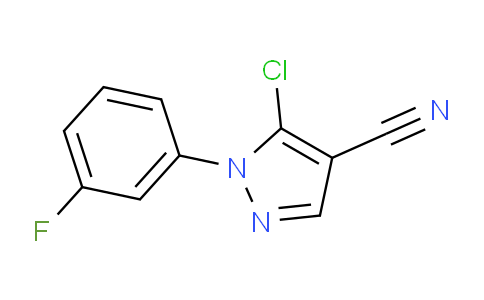 CAS No. 1269291-94-2, 5-Chloro-1-(3-fluorophenyl)-1H-pyrazole-4-carbonitrile