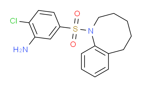CAS No. 847171-41-9, Benzenamine, 2-chloro-5-[(3,4,5,6-tetrahydro-1-benzazocin-1(2H)-yl)sulfonyl]-