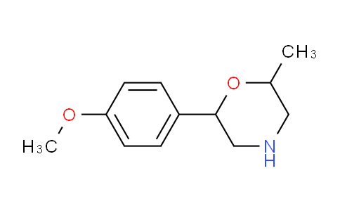 CAS No. 1099623-53-6, 2-(4-Methoxyphenyl)-6-methylmorpholine