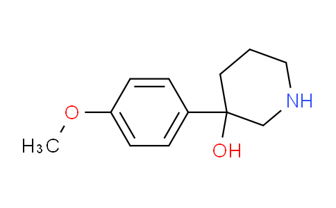 CAS No. 1342835-78-2, 3-(4-Methoxyphenyl)piperidin-3-ol