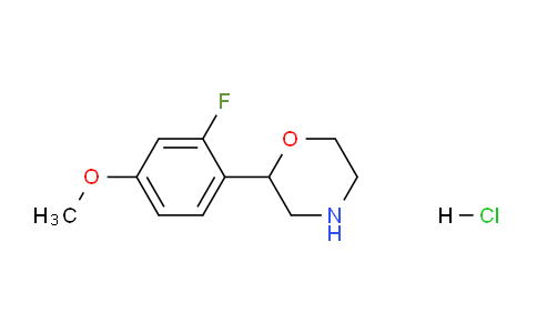 CAS No. 1251033-04-1, 2-(2-Fluoro-4-methoxyphenyl)morpholinehydrochloride