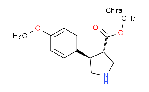 CAS No. 1269260-01-6, (3S,4R)-Methyl 4-(4-methoxyphenyl)pyrrolidine-3-carboxylate