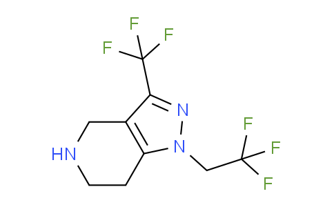 CAS No. 794451-95-9, 1-(2,2,2-trifluoroethyl)-3-(trifluoromethyl)-4,5,6,7-tetrahydro-1H-pyrazolo[4,3-c]pyridine
