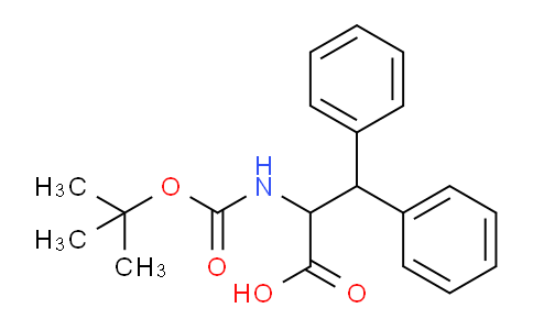 CAS No. 119363-63-2, 2-((tert-Butoxycarbonyl)amino)-3,3-diphenylpropanoic acid