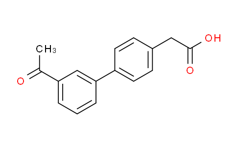 CAS No. 886363-14-0, 2-(3'-Acetyl-[1,1'-biphenyl]-4-yl)acetic acid