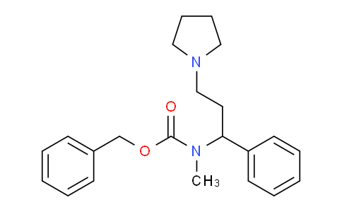 CAS No. 675602-83-2, Benzyl N-methyl-N-(1-phenyl-3-pyrrolidin-1-ylpropyl)carbamate