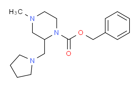 CAS No. 675602-56-9, 4-Methyl-2-pyrrolidin-1-ylmethyl-piperazine-1-carboxylic acid benzyl ester