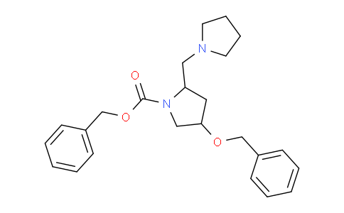 CAS No. 886363-04-8, 4-Benzyloxy-2-pyrrolidin-1-ylmethyl-pyrrolidine-1-carboxylic acid benzyl ester