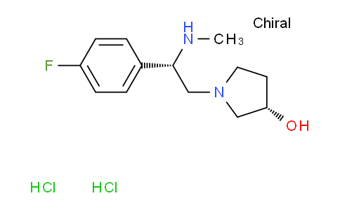 CAS No. 1260617-85-3, (S)-1-((S)-2-(4-Fluorophenyl)-2-(methylamino)ethyl)pyrrolidin-3-ol dihydrochloride