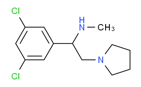 CAS No. 672310-02-0, [1-(3,5-Dichloro-phenyl)-2-pyrrolidin-1-yl-ethyl]-methyl-amine