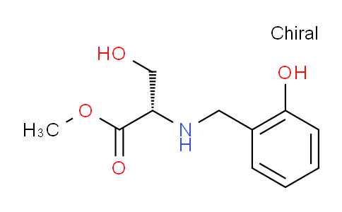 CAS No. 1176623-78-1, (S)-Methyl 3-hydroxy-2-((2-hydroxybenzyl)amino)propanoate