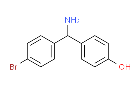 CAS No. 886362-83-0, 1-(4-Bromophenyl)-1-(4-hydroxyphenyl)methylamine