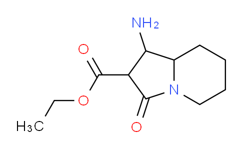 CAS No. 1217860-86-0, 1-Amino-3-oxo-octahydro-indolizine-2-carboxylic acid ethyl ester