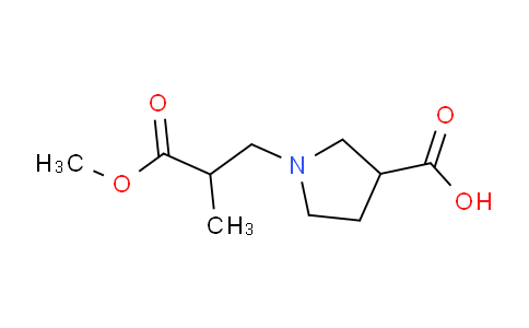 CAS No. 886366-35-4, 1-(2-Methoxycarbonyl-propyl)-pyrrolidine-3-carboxylicacid
