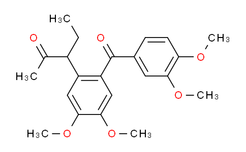 CAS No. 15462-91-6, 3-[2-(3,4-Dimethoxy-benzoyl)-4,5-dimethoxy-phenyl]-pentan-2-one