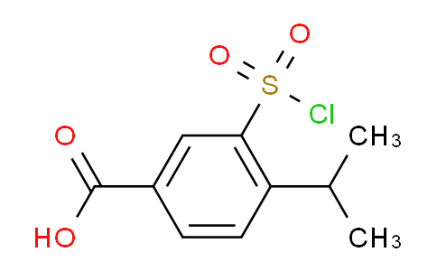 CAS No. 59815-29-1, 3-Chlorosulfonyl-4-isopropyl-benzoicacid