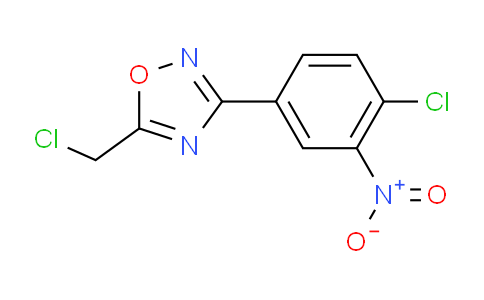 CAS No. 187399-90-2, 5-Chloromethyl-3-(4-chloro-3-nitro-phenyl)-[1,2,4]oxadiazole
