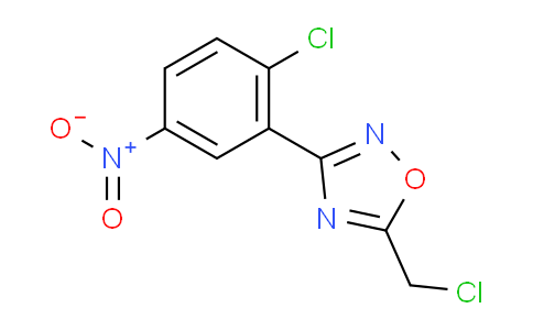 CAS No. 886365-77-1, 3-(2-Chloro-5-nitrophenyl)-5-(chloromethyl)-1,2,4-oxadiazole