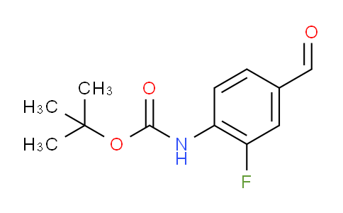 CAS No. 865450-09-5, tert-Butyl (2-fluoro-4-formylphenyl)carbamate