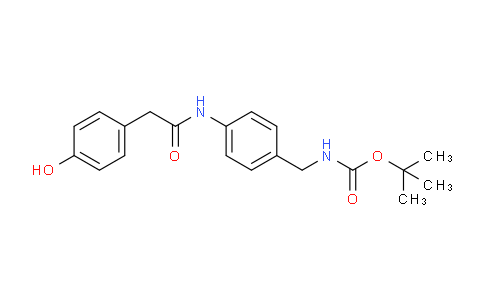 CAS No. 886362-53-4, tert-Butyl 4-(2-(4-hydroxyphenyl)acetamido)benzylcarbamate