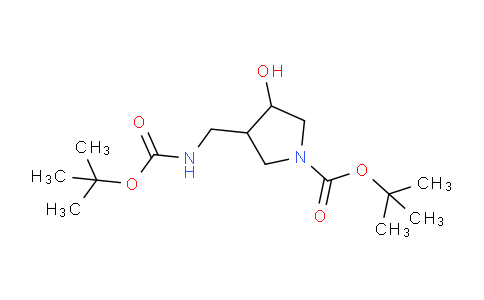 CAS No. 175463-34-0, tert-Butyl 3-(((tert-butoxycarbonyl)amino)methyl)-4-hydroxypyrrolidine-1-carboxylate