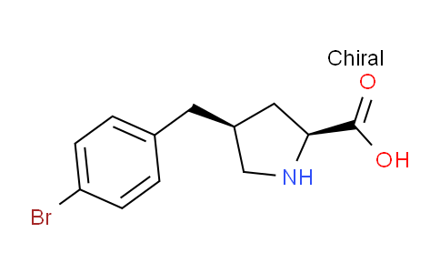 CAS No. 1260606-79-8, (2S,4S)-4-(4-Bromo-benzyl)-pyrrolidine-2-carboxylicacid