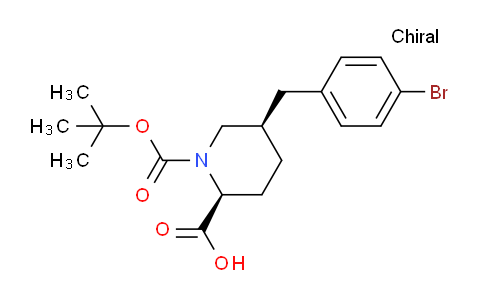 CAS No. 1221793-38-9, (2S,5R)-1-Boc-5-(4-Bromo-benzyl)-piperidine-2-carboxylicacid