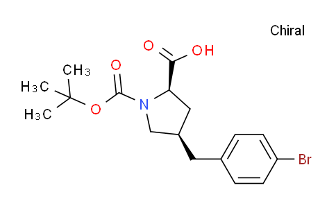 CAS No. 1260615-86-8, (2R,4R)-1-Boc-4-(4-bromobenzyl)-pyrrolidine-2-carboxylicacid