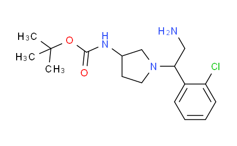 CAS No. 886364-64-3, 3-N-Boc-Amino-1-[2-amino-1-(2-chloro-phenyl)-ethyl]-pyrrolidine