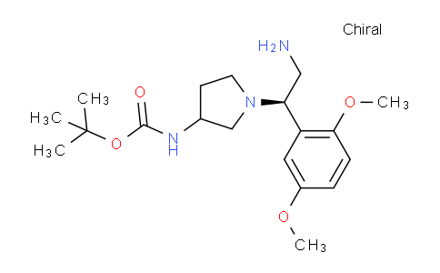CAS No. 1233498-19-5, (R)-3-N-Boc-Amino-1-[2-amino-1-(2,5-dimethoxy-phenyl)-ethyl]-pyrrolidine
