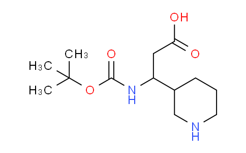 CAS No. 372144-09-7, 3-((tert-Butoxycarbonyl)amino)-3-(piperidin-3-yl)propanoic acid