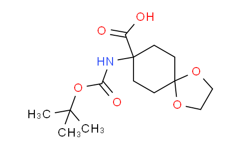CAS No. 886362-27-2, 8-N-Boc-amino-1,4-dioxa-spiro[4.5]decane-8-carboxylicacid