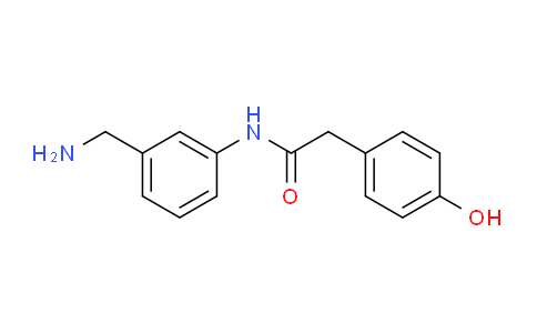 CAS No. 886363-58-2, N-(3-Aminomethyl-phenyl)-2-(4-hydroxy-phenyl)-acetamide