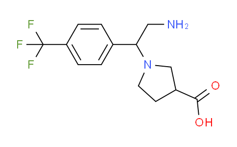 CAS No. 886364-10-9, 1-[2-Amino-1-(4-trifluoromethyl-phenyl)-ethyl]-pyrrolidine-3-carboxylicacid