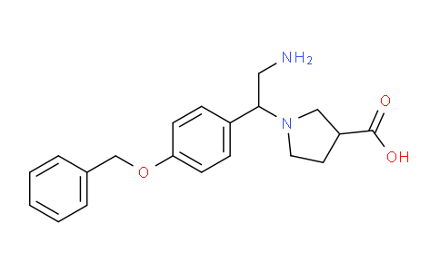 CAS No. 886363-97-9, 1-[2-Amino-1-(4-benzyloxy-phenyl)-ethyl]-pyrrolidine-3-carboxylicacid