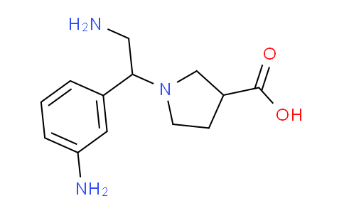 CAS No. 886363-95-7, 1-[2-Amino-1-(3-amino-phenyl)-ethyl]-pyrrolidine-3-carboxylicacid