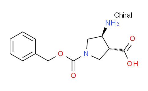 CAS No. 1217812-46-8, Trans-4-amino-1-cbz-pyrrolidine-3-carboxylicacid
