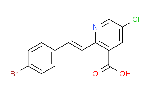CAS No. 917942-73-5, (E)-2-(4-Bromostyryl)-5-Chloronicotinic Acid