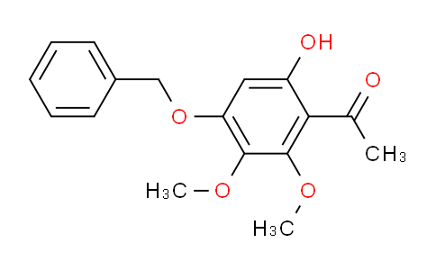 CAS No. 25892-95-9, 1-(4-(benzyloxy)-6-hydroxy-2,3-dimethoxyphenyl)ethanone