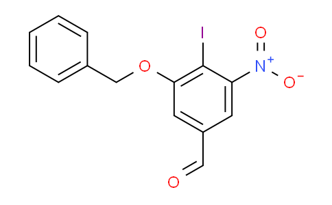 CAS No. 1016976-13-8, 3-Benzyloxy-4-iodo-5-nitro-benzaldehyde