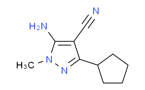 CAS No. 1017689-87-0, 5-Amino-3-cyclopentyl-1-methyl-1H-pyrazole-4-carbonitrile