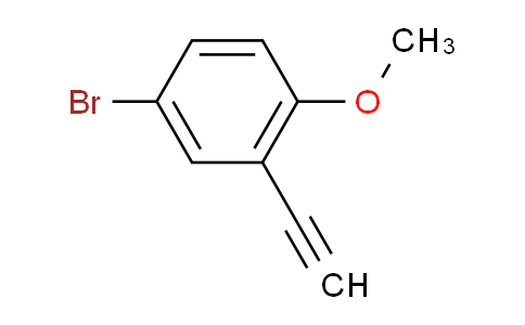 CAS No. 1057669-94-9, 4-Bromo-2-ethynyl-1-methoxy-Benzene